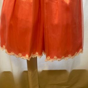 Coral and Ivory Formal Dress Girls